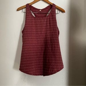 Lululemon love tank top pink striped